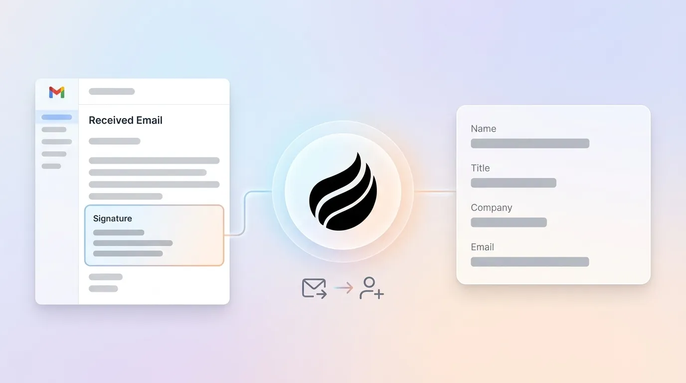 Create Contacts from Email Signatures Automatically