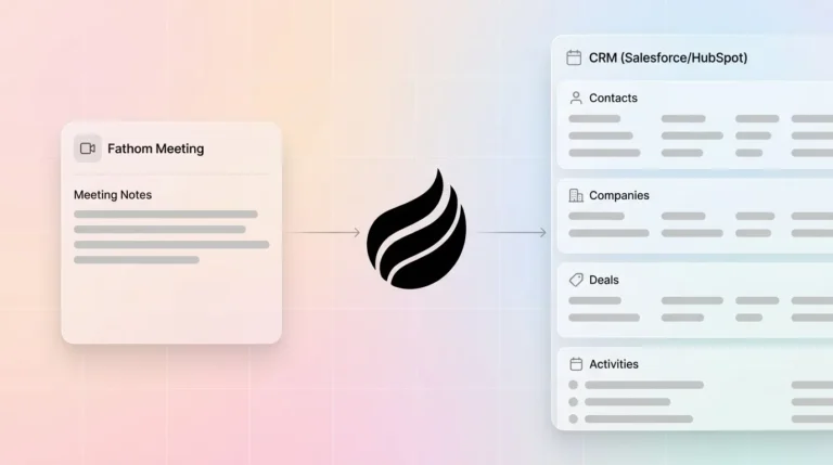 How to Automatically Push Fathom Meeting Notes to CRM